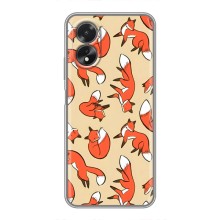 Чехлы с картинкой Лисички для Oppo A18 (VPrint) (Лисички)
