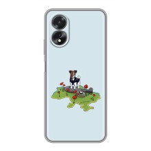 Чехлы с картинкой собаки Патрон для Oppo A18 (AlphaPrint) (Сапер Пес)