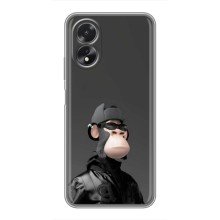 Чохли з Мавпами NFT для Oppo A18 (AlphaPrint) (стильна мавпа NFT)