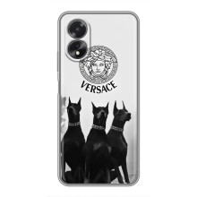 Чохли VERSACE для OPPO A18 — ОППО А18 (PREMIUMPrint) (Доберман Версаче)