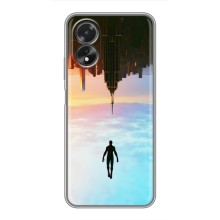 Чехол с человеком пауком для Oppo A18 - (AlphaPrint) (Паук человек)