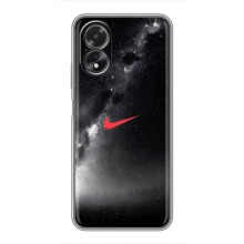 Чехол для Oppo A18 - с принтом Найк (AlphaPrint) (Найк красный)