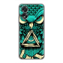 Чохол з пташками на Oppo A18 (VPrint) (Сова з оком)