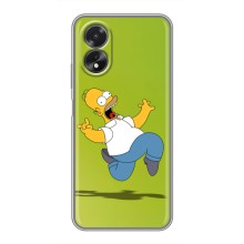 Чехол с Симпсонами для Oppo A18 (VPrint) (Гомер Симпсон)