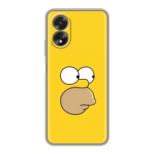 Чехол с Симпсонами для Oppo A18 (VPrint) (Гомер)