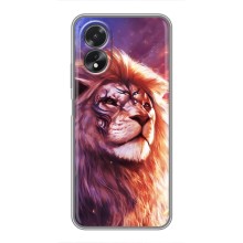 Чохол з картинкою ЛЕВ для Oppo A18 (VPrint) (Красочний Лев)
