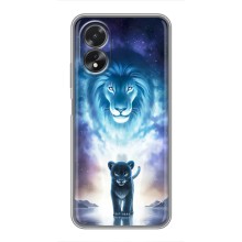 Чохол з картинкою ЛЕВ для Oppo A18 (VPrint) (Маленький лев)