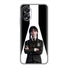 Чехлы Венсдей на Oppo A18 Уэнсдей (AlphaPrint) (W-Wednesday)