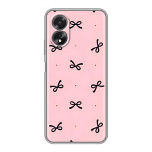 Чохол банти для Oppo A18 – Чорні бантики