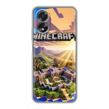 Чохол з картинками Майнкрафт для OPPO A18 — ОППО А18 – Minecraft