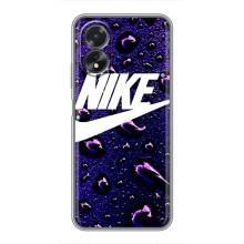 Чохол з логтипом Найк на Oppo A18 (Найк на фіолетовому)