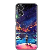 Космічні Чохли для OPPO A18 — ОППО А18 (VPrint) (Вид Галактики)