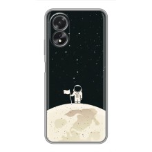 Космічні Чохли для OPPO A18 — ОППО А18 (VPrint) (На місяці)