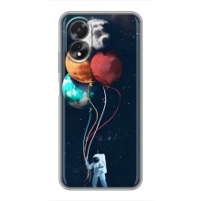 Космічні Чохли для OPPO A18 — ОППО А18 (VPrint) (Планети кульки)