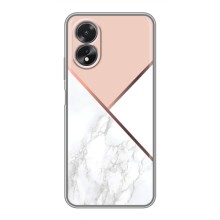 Мраморный чехол на Oppo A18 (VPrint) (Тройной мрамор)