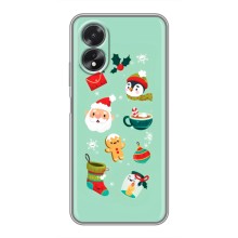 Новорічні Чохли для OPPO A18 — ОППО А18 (VPrint) (Настрій НГ)