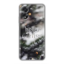 Новорічні, Святкові Чохли для Oppo A18 - 2024 год – Hello winter