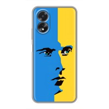 Украинские Чехлы для Oppo A18 с картинкой УПА (AlphaPrint) (Степан Бандера)