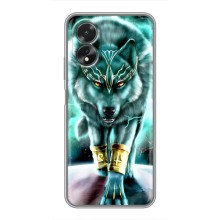 Защитные чехлы для Оппо А18 (AlphaPrint) (ХИТ продаж) ВОЛК (Яркий волк)