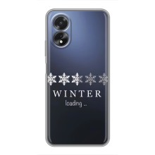 Зимні Чохли для OPPO A18 — ОППО А18 - прозорий фон (Winter loading)