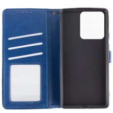 Шкіряний чохол-книжка GETMAN Gallant (PU) для Oppo A3 4G / A3x 4G/ A40m – Синій