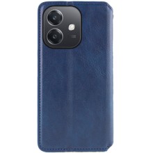 Шкіряний чохол-книжка GETMAN Cubic (PU) для Oppo A3 4G / A3x 4G/ A40m – Синій