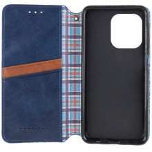 Шкіряний чохол-книжка GETMAN Cubic (PU) для Oppo A3 4G / A3x 4G/ A40m – Синій