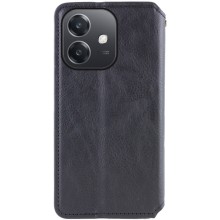 Шкіряний чохол-книжка GETMAN Cubic (PU) для Oppo A3 4G / A3x 4G/ A40m – Чорний