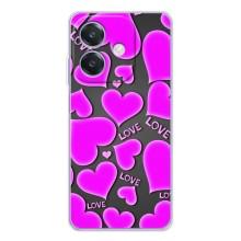 Чехлы для любимой на Оппо А3 (VPrint) (Pink hearts)