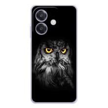 Чехлы с принтом СОВЫ для OPPO A3 – Сова на чёрном