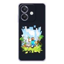 Чохол Майнкрафт на OPPO A3 (AlphaPrint) Minecraft (персонажі Minecraft)