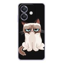 Чохол з принтом для OPPO A3 (AlphaPrint) Модні коти (Сумний кіт)