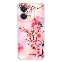 Чохол з картинкою Сакури на OPPO A3 – Метелики на сакурі