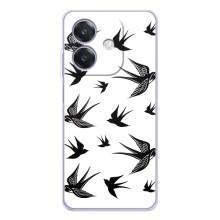 Чохол з пташками на OPPO A3 (VPrint) (Ластівки)
