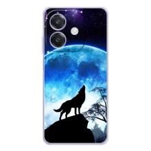 Чехол с Волком на OPPO A3 – Воет на луну