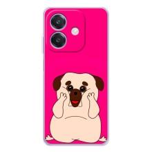 Чехол (ТПУ) Милые собачки для OPPO A3 – Веселый Мопсик