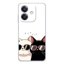 Чохол з малюнком кіт на OPPO A3 – Коти в окулярах