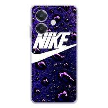 Чехол с логотипом Найк на OPPO A3 (Найк на фиолетовом)