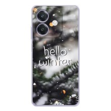 Новогодние, Праздничные Чехлы для OPPO A3 - 2024 год (Hello winter)