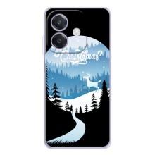 Силіконовий бампер на різдво для OPPO A3 (Різдвяний Олень)
