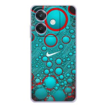 Силиконовый Чехол на OPPO A3 с картинкой Nike (Найк зеленый)