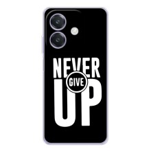 Силиконовый Чехол на OPPO A3 с картинкой Nike (Never Give UP)