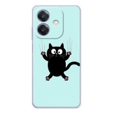 Силиконовый чехол с котиком для OPPO A3 – Падающий кот