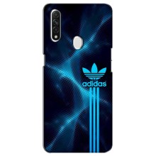 Чехлы Адидас для Oppo A31 (AlphaPrint) (Синий Адидас)
