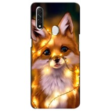 Чехлы с картинкой Лисички для Oppo A31 (VPrint) (Лисичка в гирляндах)