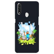 Чехол Майнкрафт на Oppo A31 (AlphaPrint) Minecraft (персонажи Minecraft)
