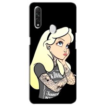 Чехол с печатью для Oppo A31 - (Мода) (AlphaPrint) (Девочка в тату)