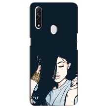 Чехол с печатью для Oppo A31 - (Мода) (AlphaPrint) (Красивая девочка)