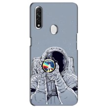 Чехол NASA для Oppo A31 (AlphaPrint) (Космонавт фото)