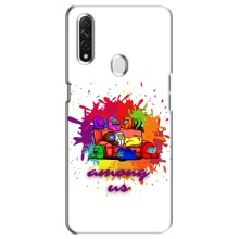 Чехол Амонг Ас для Oppo A31 (AlphaPrint) (Яркий АмонгАс)